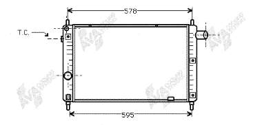 Radiador refrigeración del motor 37002122 VAN Wezel