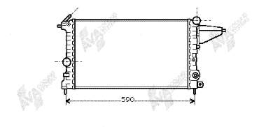 37002161 VAN Wezel radiador refrigeración del motor