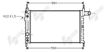 37002163 VAN Wezel radiador refrigeración del motor