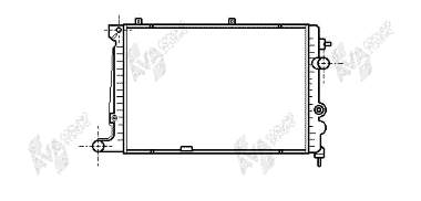 Radiador refrigeración del motor 551408A9 Polcar