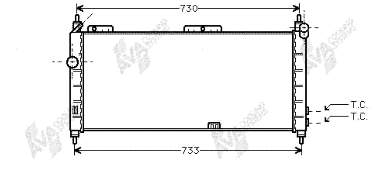 37002203 VAN Wezel radiador refrigeración del motor