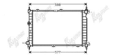 37002207 VAN Wezel radiador refrigeración del motor