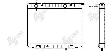 Radiador refrigeración del motor 37002214 VAN Wezel