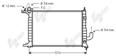 37002218 VAN Wezel radiador refrigeración del motor