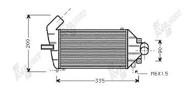 37004262 VAN Wezel radiador de aire de admisión