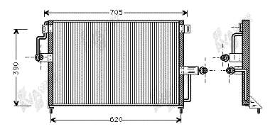 Condensador aire acondicionado 37005227 VAN Wezel