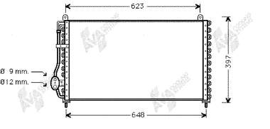 Condensador aire acondicionado 37005229 VAN Wezel