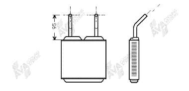 Radiador de calefacción 37006160 VAN Wezel