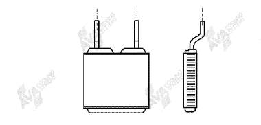 Radiador de calefacción Opel Corsa 73, 78, 79