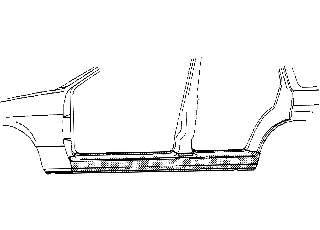  Umbral de puerta, derecha Opel Astra 