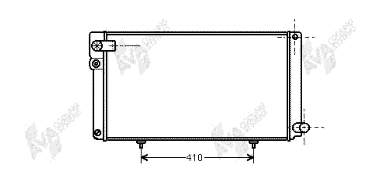 Radiador refrigeración del motor 40002042 VAN Wezel