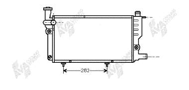 40002095 VAN Wezel radiador refrigeración del motor