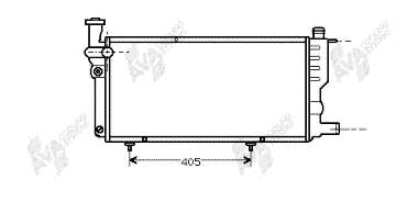 40002099 VAN Wezel radiador refrigeración del motor