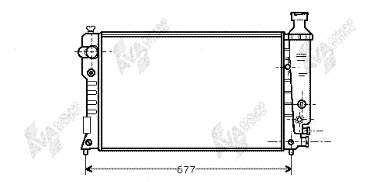 Radiador refrigeración del motor 40002126 VAN Wezel