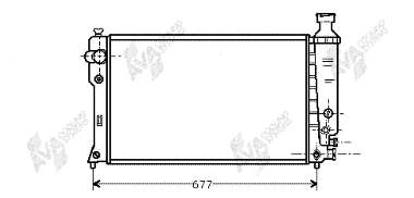 Radiador refrigeración del motor 40002131 VAN Wezel