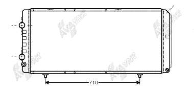 40002151 VAN Wezel radiador refrigeración del motor