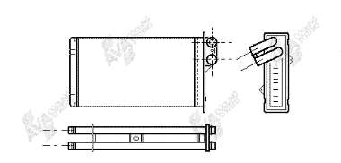 40006118 VAN Wezel radiador de calefacción