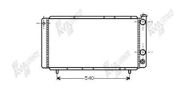 Radiador refrigeración del motor 43002025 VAN Wezel