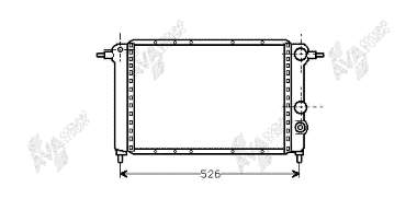 Radiador refrigeración del motor 43002065 VAN Wezel