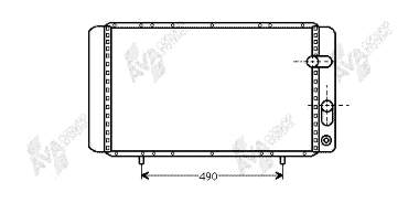 43002084 VAN Wezel radiador refrigeración del motor