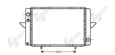 Radiador de água 43002107 VAN Wezel