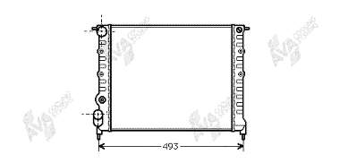 43002118 VAN Wezel radiador refrigeración del motor