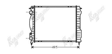 43002129 VAN Wezel radiador refrigeración del motor