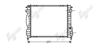 43002130 VAN Wezel radiador refrigeración del motor