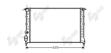 43002149 VAN Wezel radiador refrigeración del motor