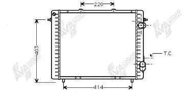 43002159 VAN Wezel radiador refrigeración del motor