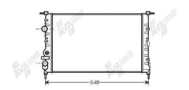 43002198 VAN Wezel radiador refrigeración del motor