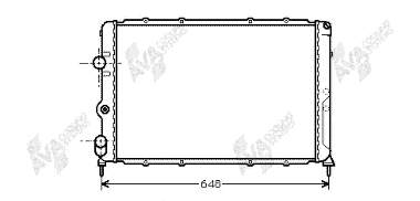 43002203 VAN Wezel radiador refrigeración del motor