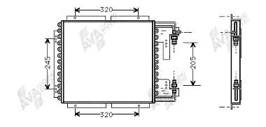 Condensador de aire acondicionado 43005187 VAN WEZEL
