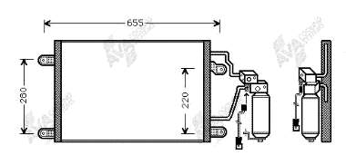 43005211 VAN Wezel condensador aire acondicionado