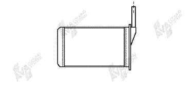 43006087 VAN Wezel Radiador interior