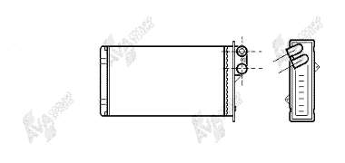 43006161 VAN Wezel radiador de calefacción