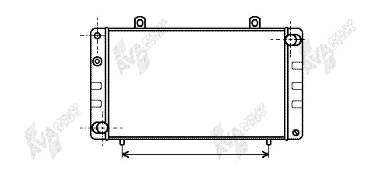 Radiador refrigeración del motor 47002003 VAN Wezel