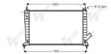 Radiador refrigeración del motor 47002035 VAN Wezel