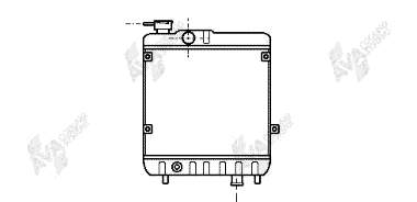 49002011 VAN Wezel radiador refrigeración del motor