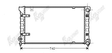 Radiador refrigeración del motor 49002019 VAN Wezel