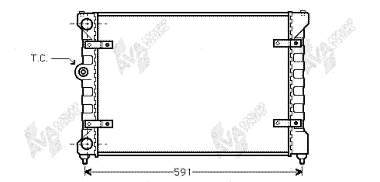 49002023 VAN Wezel radiador refrigeración del motor