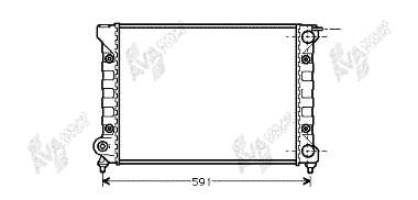 1L0121253P VAG radiador refrigeración del motor