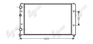 49002031 VAN Wezel radiador refrigeración del motor