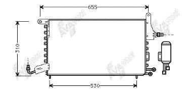 49005026 VAN Wezel condensador aire acondicionado