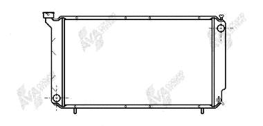 Radiador refrigeración del motor 51002010 VAN Wezel