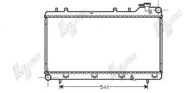 Radiador refrigeración del motor 7210082 Polcar