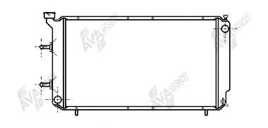 Radiador refrigeración del motor 51002018 VAN Wezel