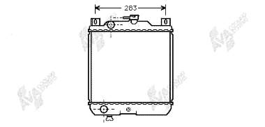 Radiador refrigeración del motor 52002009 VAN Wezel