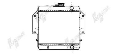 52002012 VAN Wezel radiador refrigeración del motor