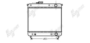 52002015 VAN Wezel radiador refrigeración del motor